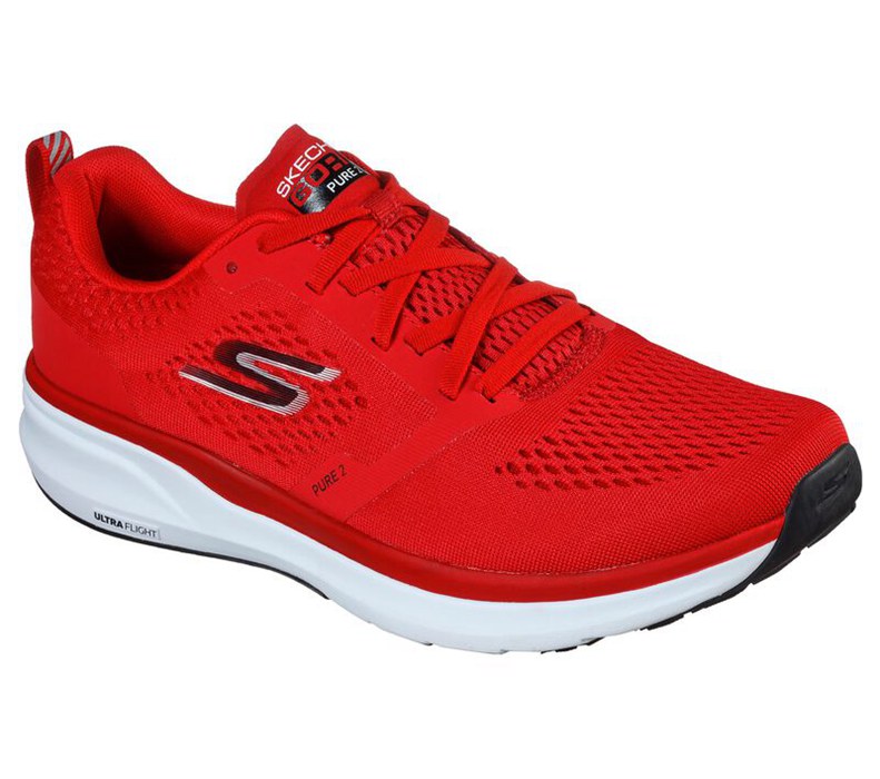 Skechers Gorun Pure 2 - Mens Running Shoes Red/Black [AU-DJ8158]